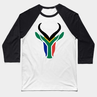 South African Springbok Emblem Baseball T-Shirt